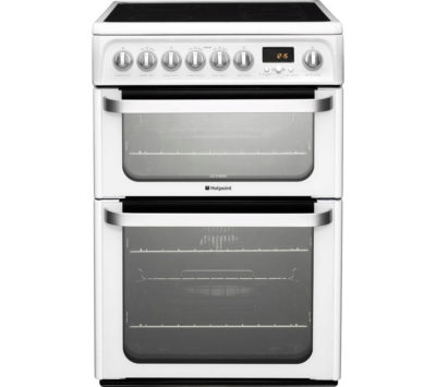 HOTPOINT Ultima HUE62PS Electric Ceramic Cooker - White HOTPOINT Ultima HUE62PS Electric Ceramic Cooker - White